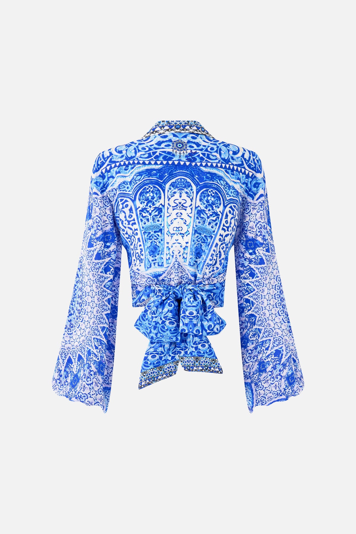 CROPPED WRAP SHIRT THE BOSPHOROUS