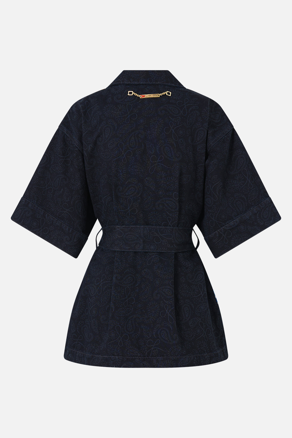 LALITA AZUL ARISTOCRACY SHORT SLEEVE JACKET DENIM