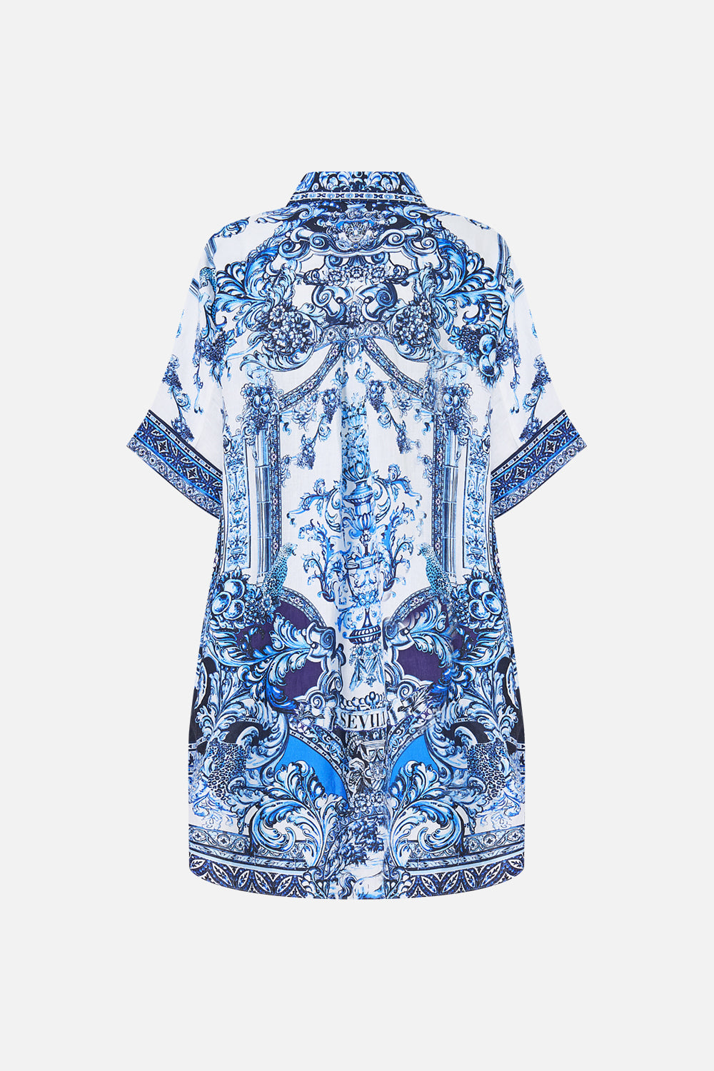 OVERSIZED POCKET TUNIC A TILED WONDERLAND