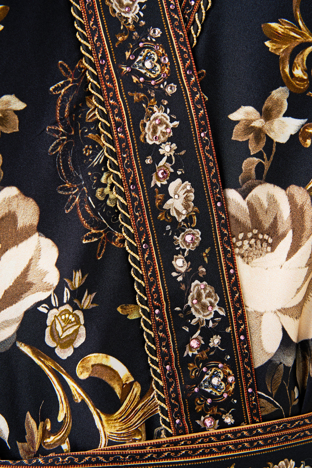 CROPPED SLEEVE LAYER WITH WAIST TIE FLAMENCO FOLKLORE