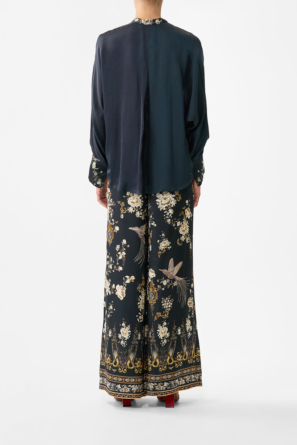 RELAXED PLACKET DETAIL SHIRT FLAMENCO FOLKLORE