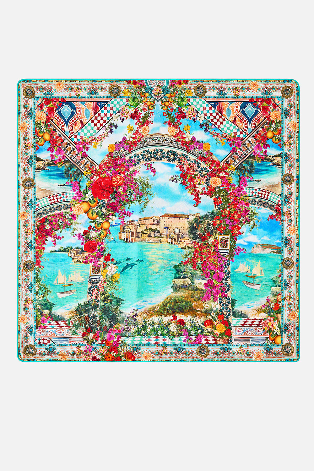 LARGE SQUARE CUSHION MEET ME IN MALLORCA