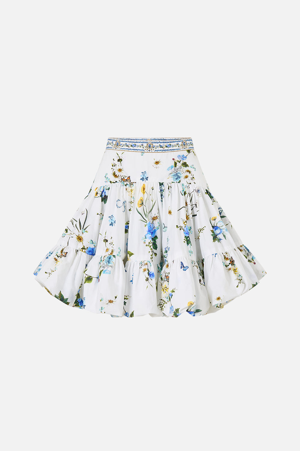 BUBBLE MINI SKIRT DANDELION SKIES