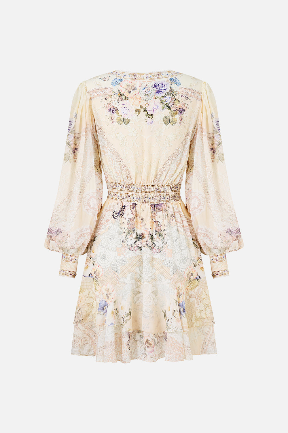 BUTTON FRONT FRILL DRESS LACED WITH LOVE