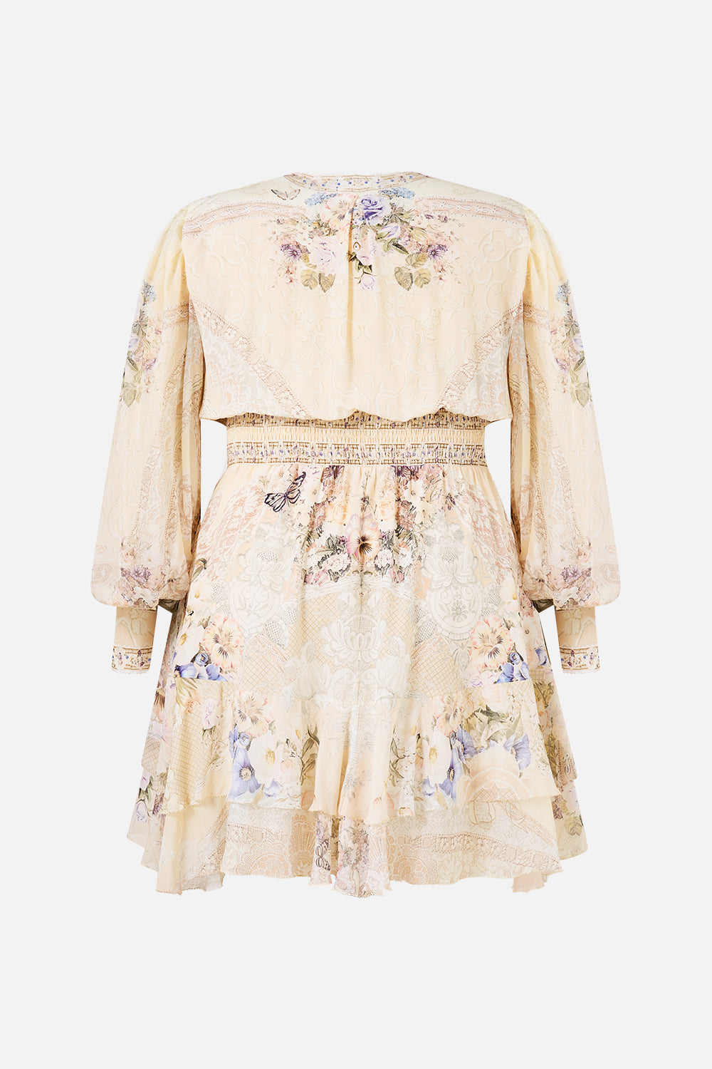 BUTTON FRONT FRILL DRESS LACED WITH LOVE