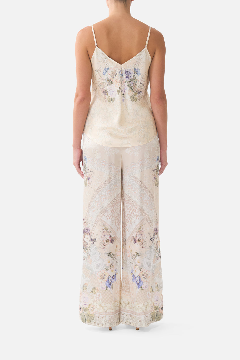 MINIMAL WIDE LEG PANT LACED WITH LOVE