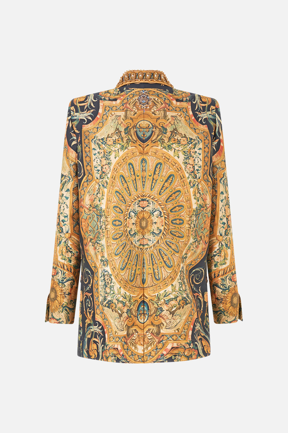 The CAMILLA FRILL TRI ONE PIECE W PIN TUCKS SISI SOCIETY in our print.