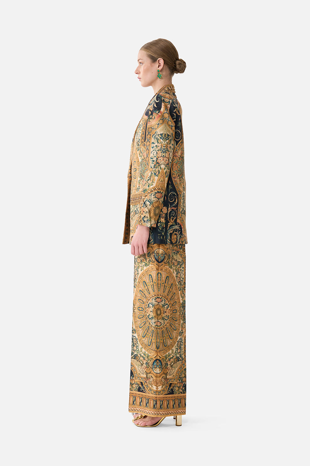 The CAMILLA FRILL TRI ONE PIECE W PIN TUCKS SISI SOCIETY in our print.