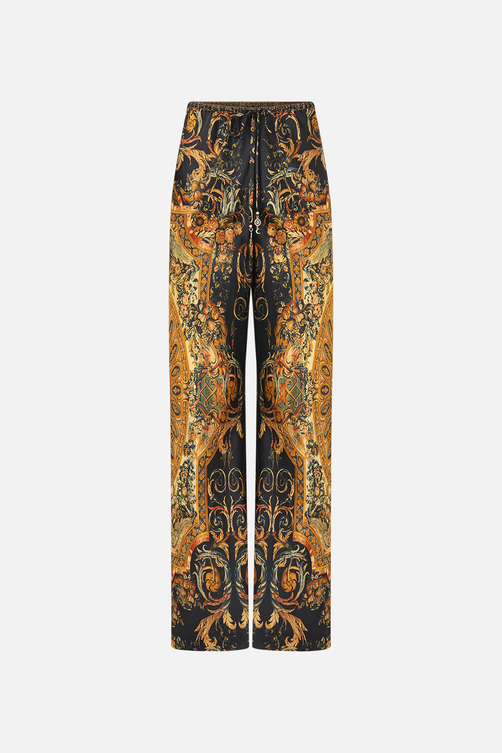The CAMILLA Bias Cut Drawstring Pant in our Museum Memoirs print.