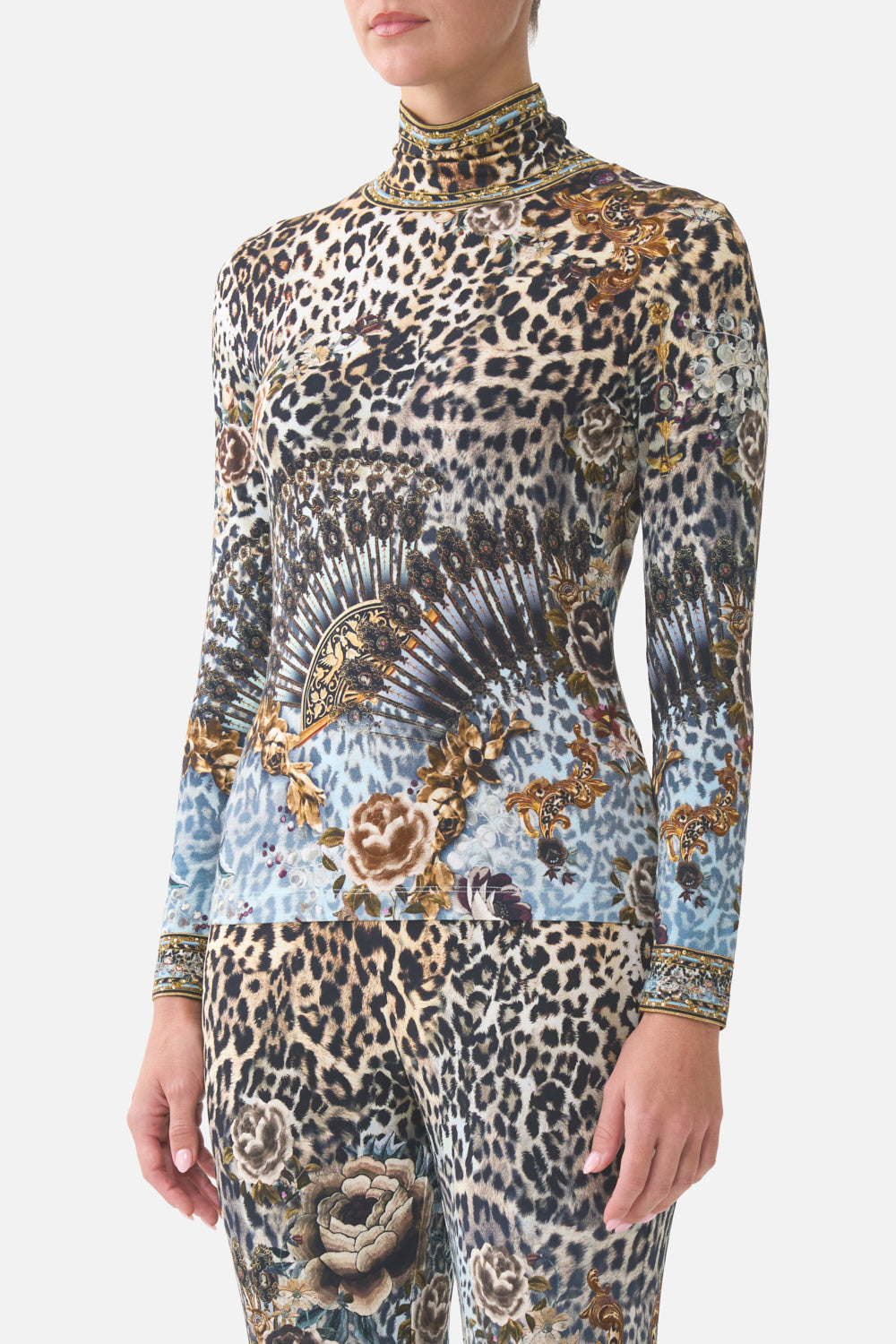 JERSEY TURTLENECK FIESTA, SIESTA, REPEAT