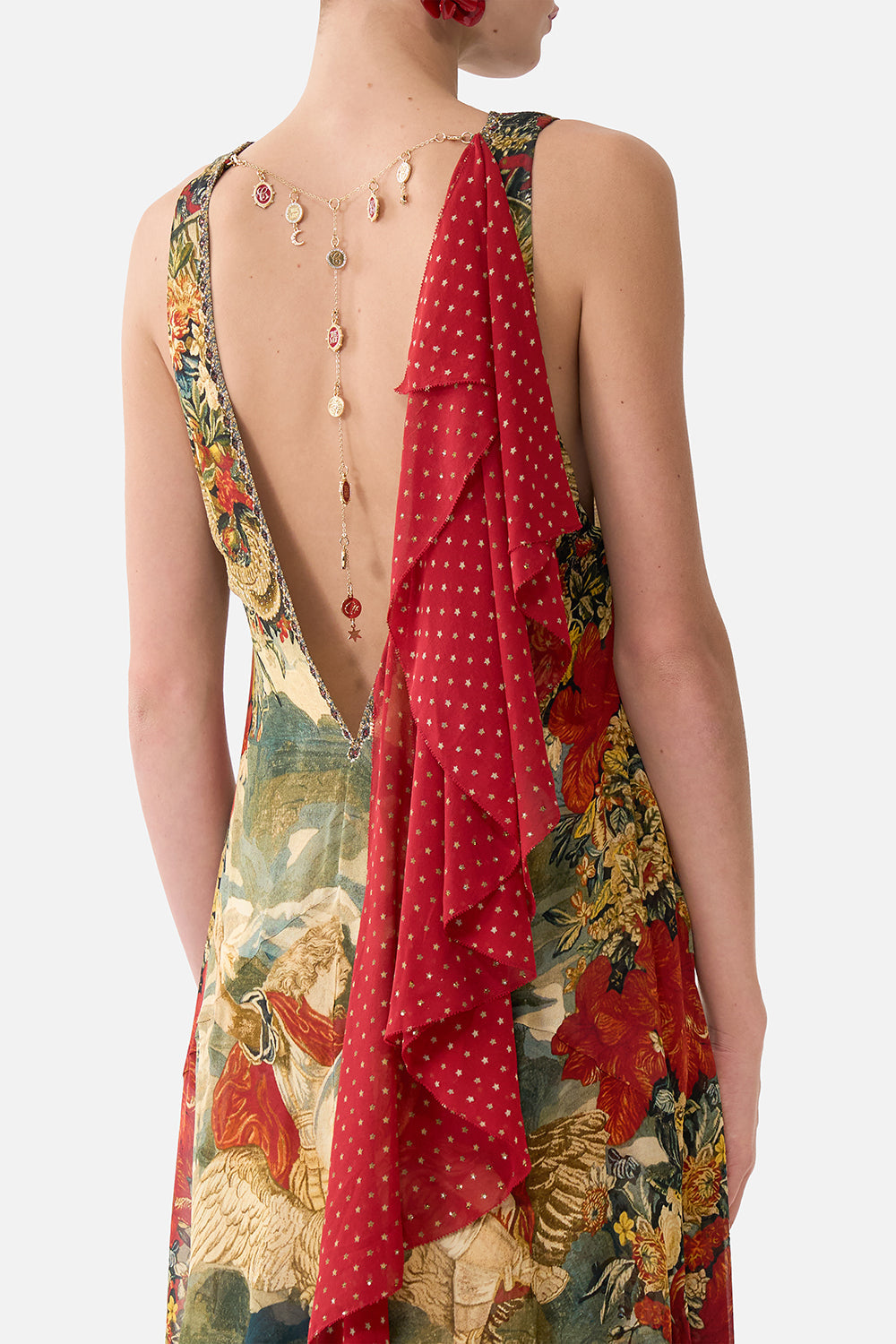 OPEN BACK GOWN WITH FRONT SPLIT MEET ME AT THE MET