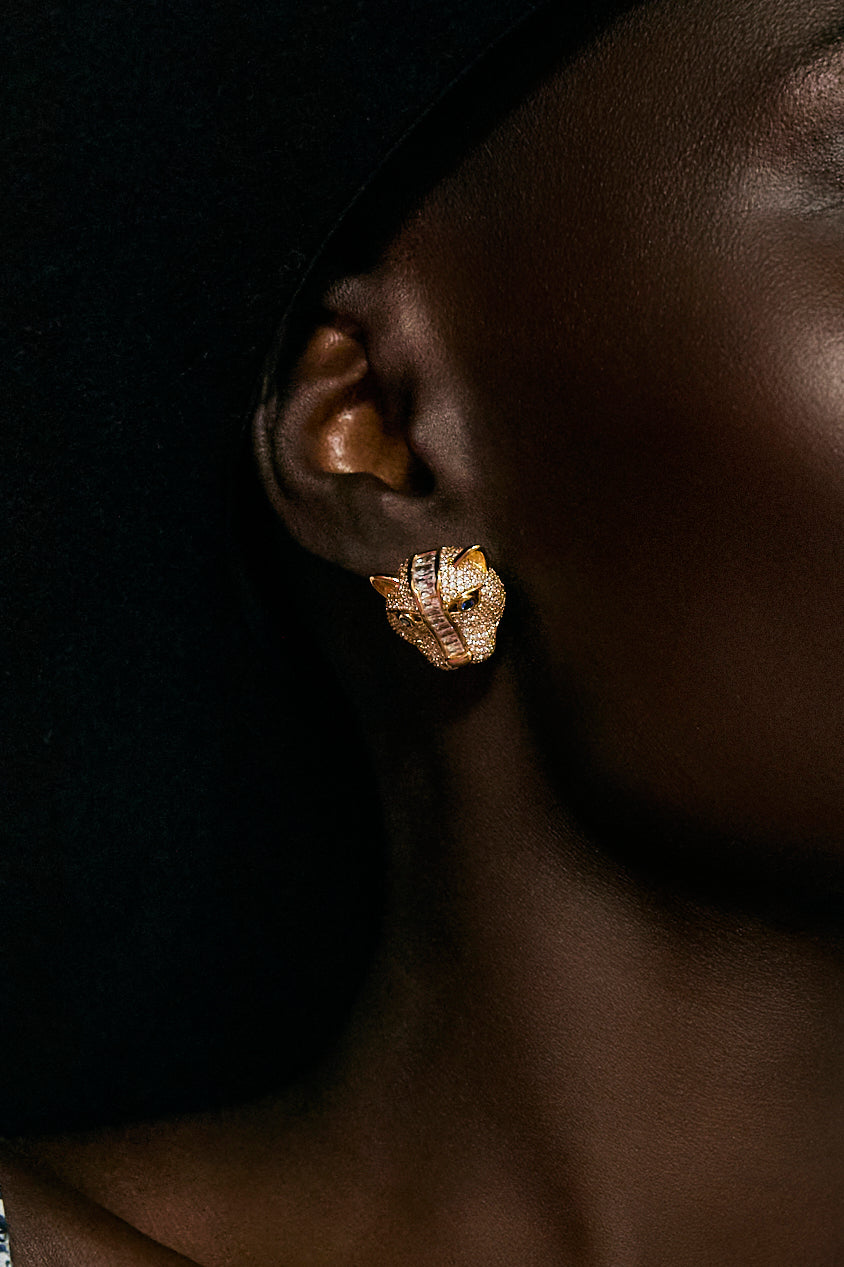 SAVAGE BEAUTY STUD EARRINGS GOLD