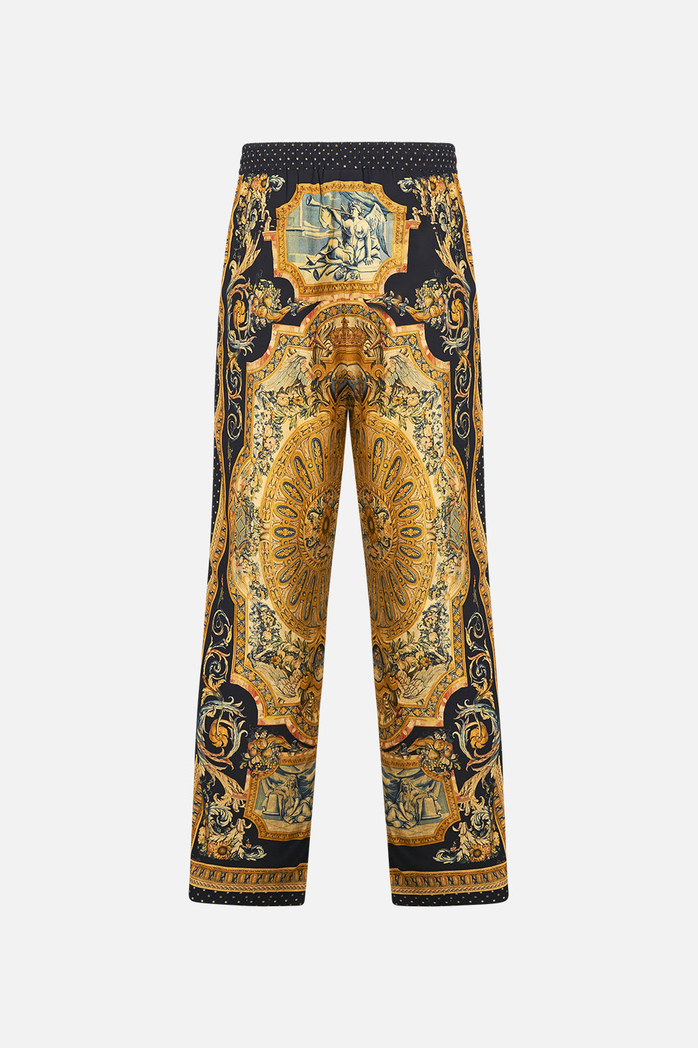 The CAMILLA Lounge Pant With Elastic Waist in our Museum Memoirs print.