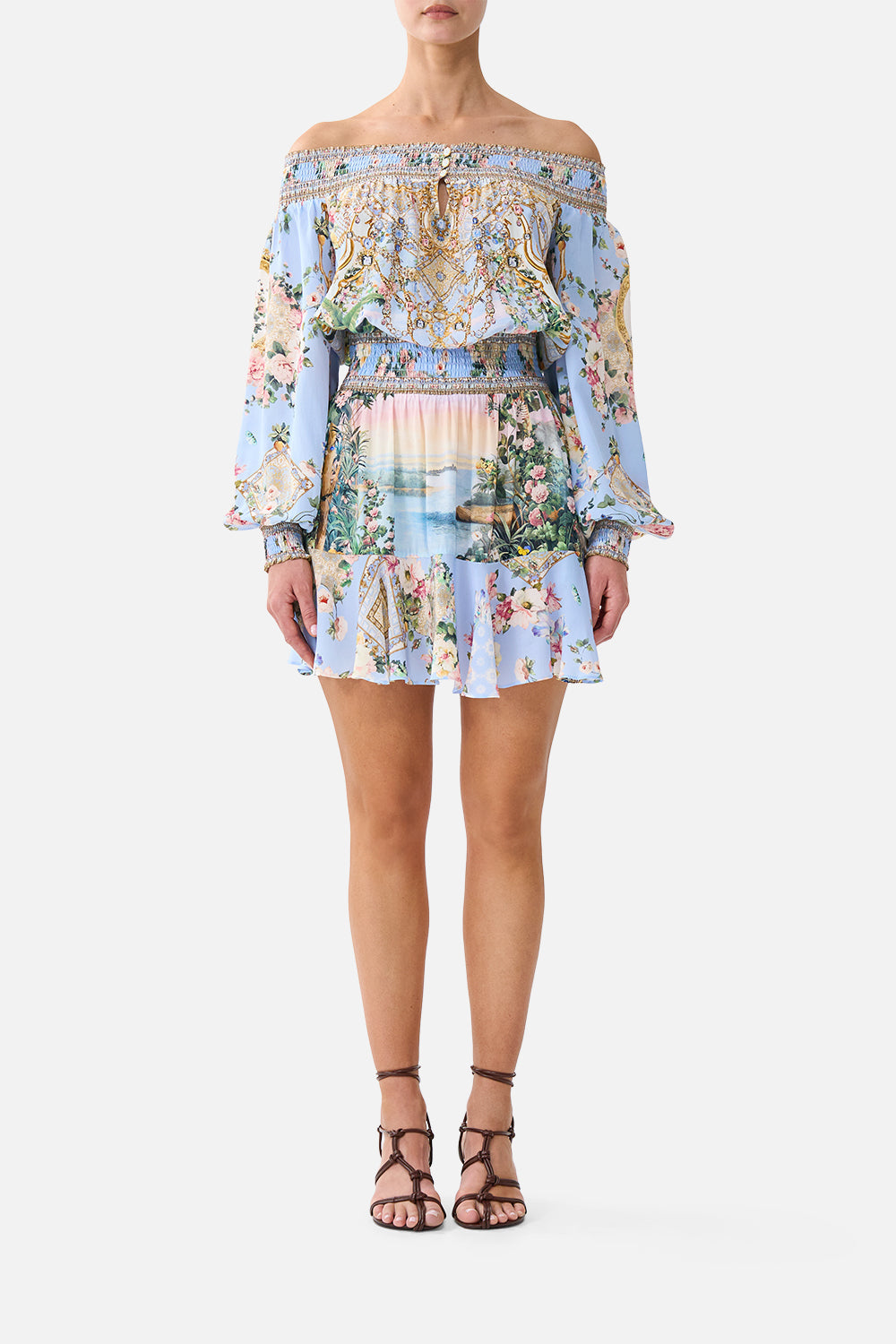 ROBE COURTE ÉPAULES DÉNUDÉES SISI SOCIETY