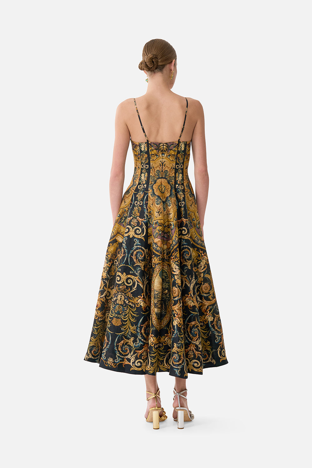 CORSET DRESS WITH LONG FLARED SKIRT MUSEUM MEMOIRS
