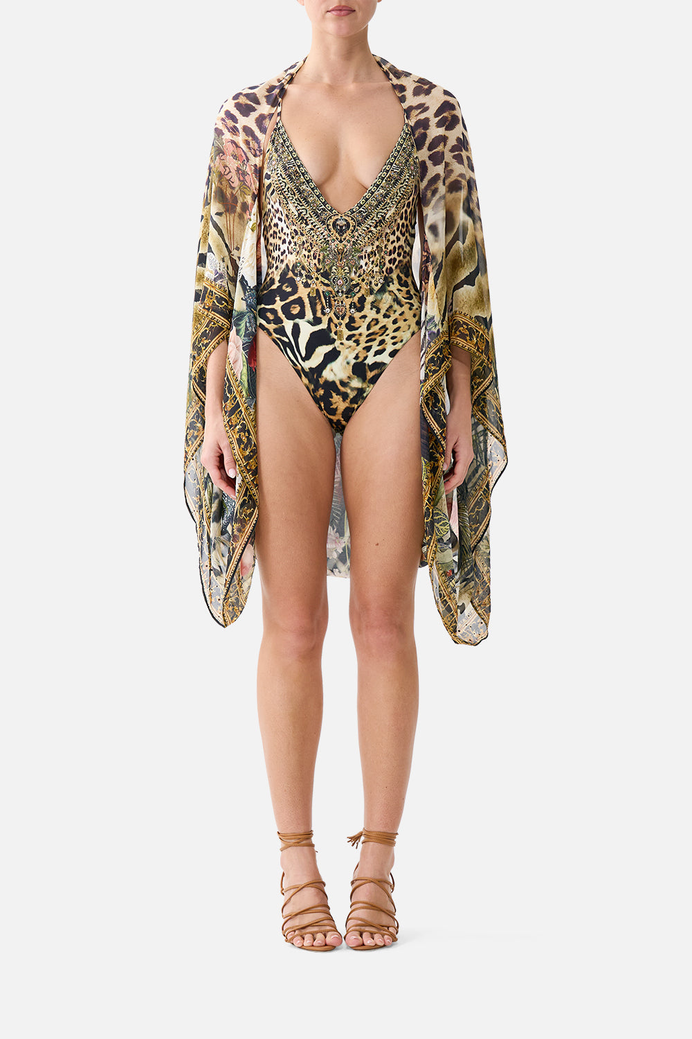 SILK CHIFFON SHRUG LEOTIGRA LAND