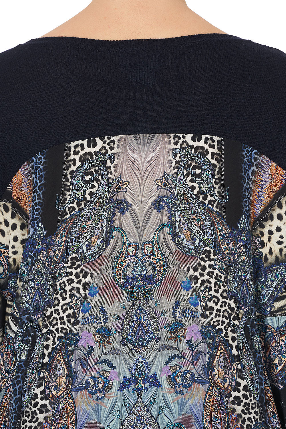 LONG SLEEVE JUMPER WITH PRINT BACK FESTIVAL EXPRESS