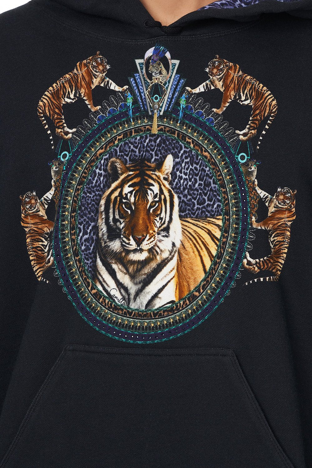 OVERSIZED RELAXED FIT HOODIE DRIPPING IN DECO