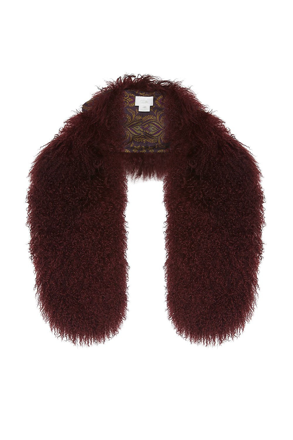 FUR STOLE WILD FLOWER