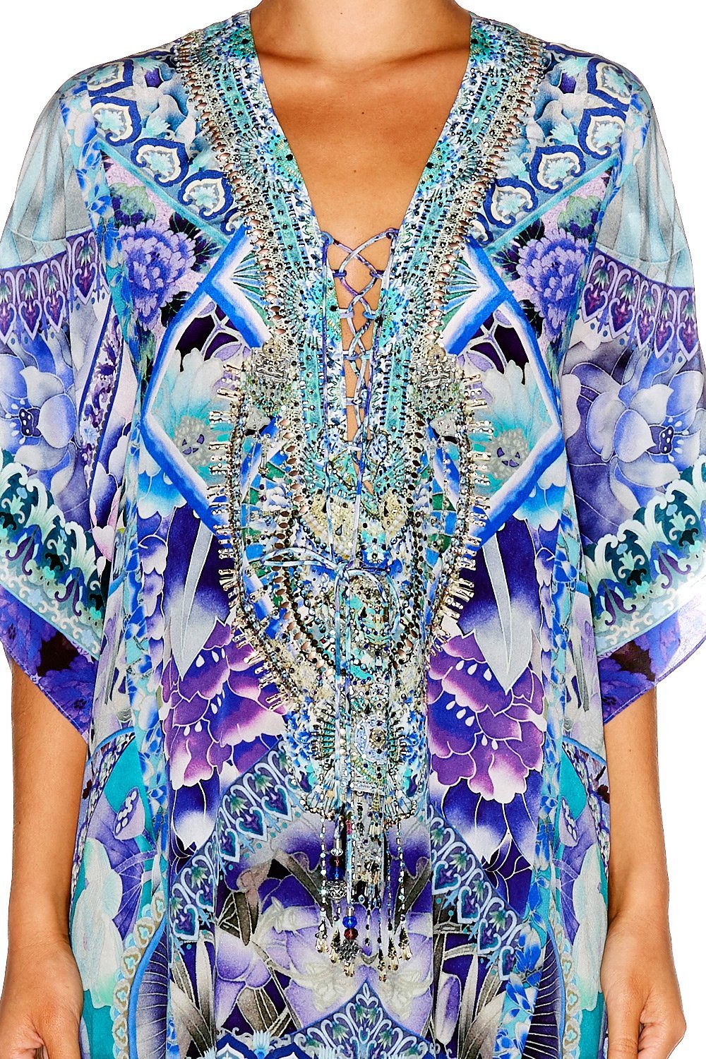 THE BLUE MARKET SHORT LACE UP KAFTAN