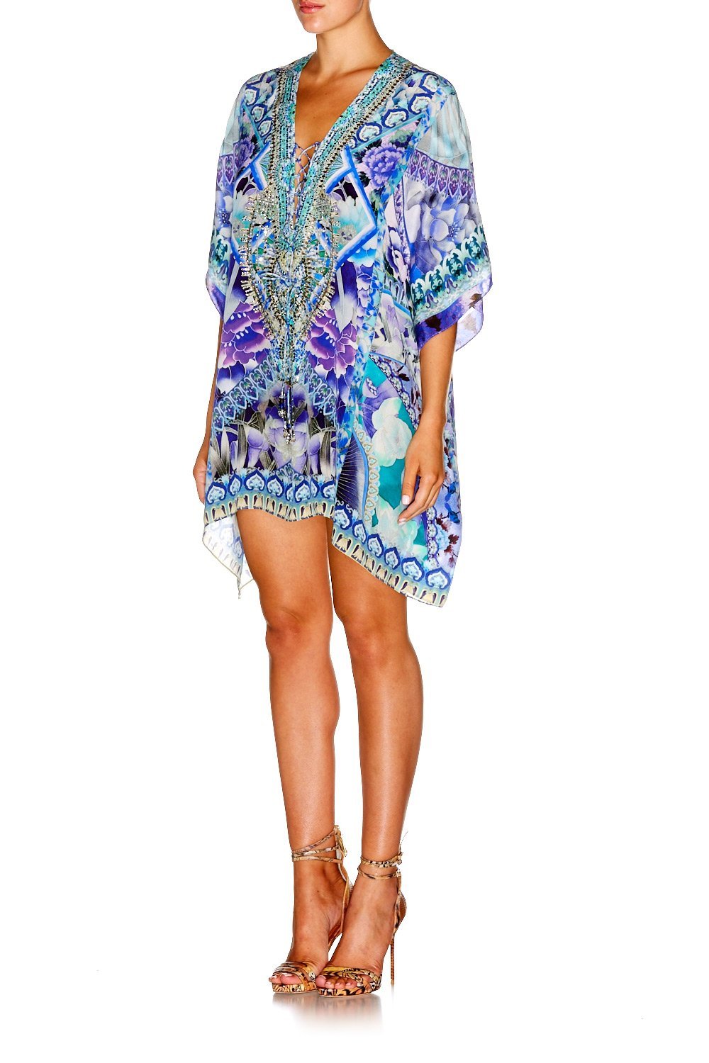 THE BLUE MARKET SHORT LACE UP KAFTAN