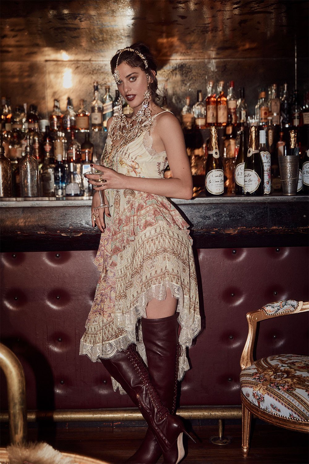 LAYERED ASYMMETRICAL DRESS GOLDEN AGE