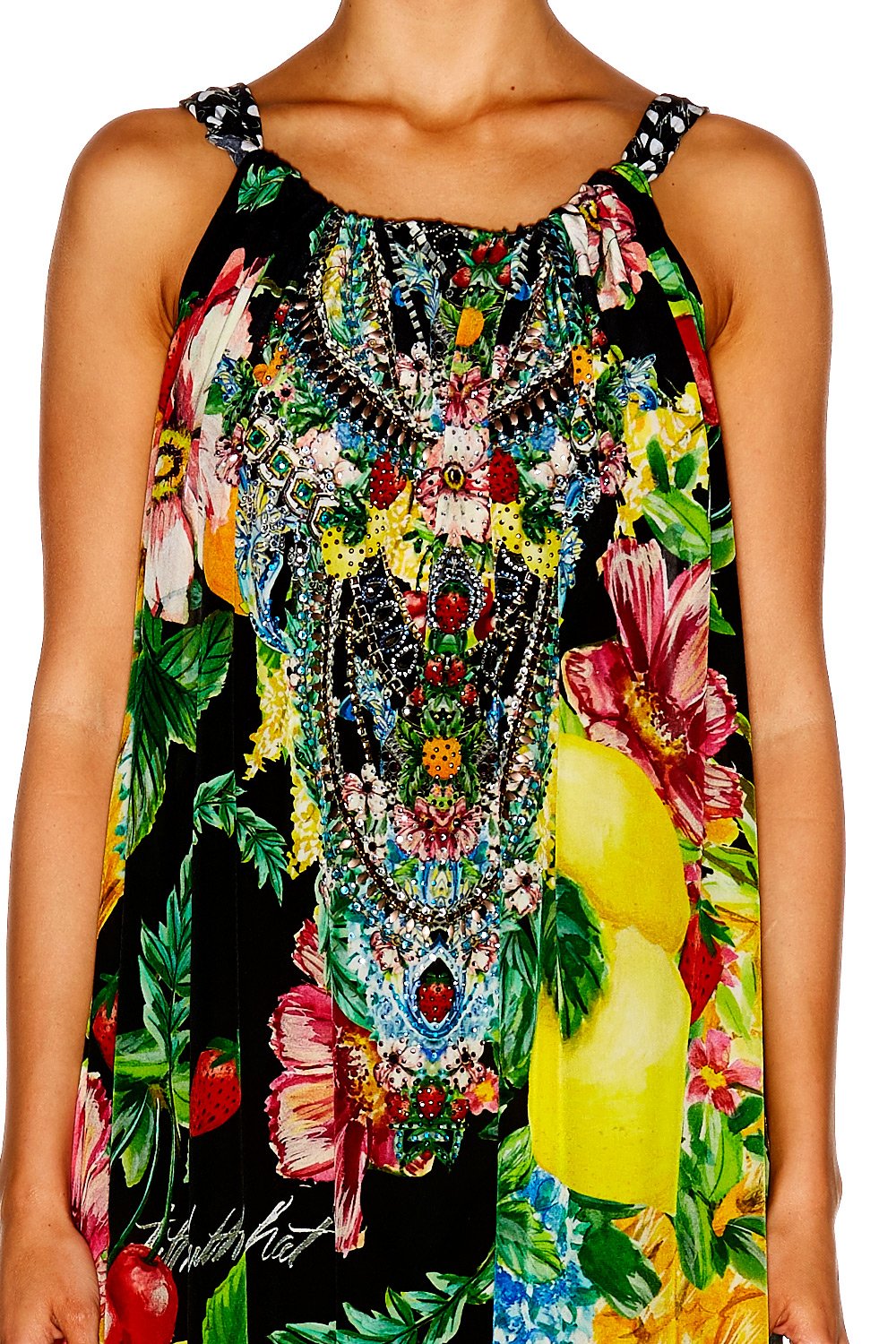 CALL ME CARMEN DRAWSTRING DRESS