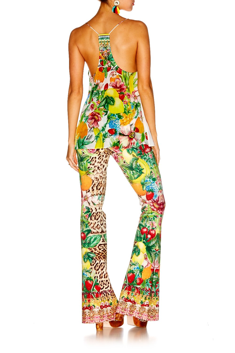 THERES NO PLACE LIKE RIO T BACK SHOESTRING STRAP TOP