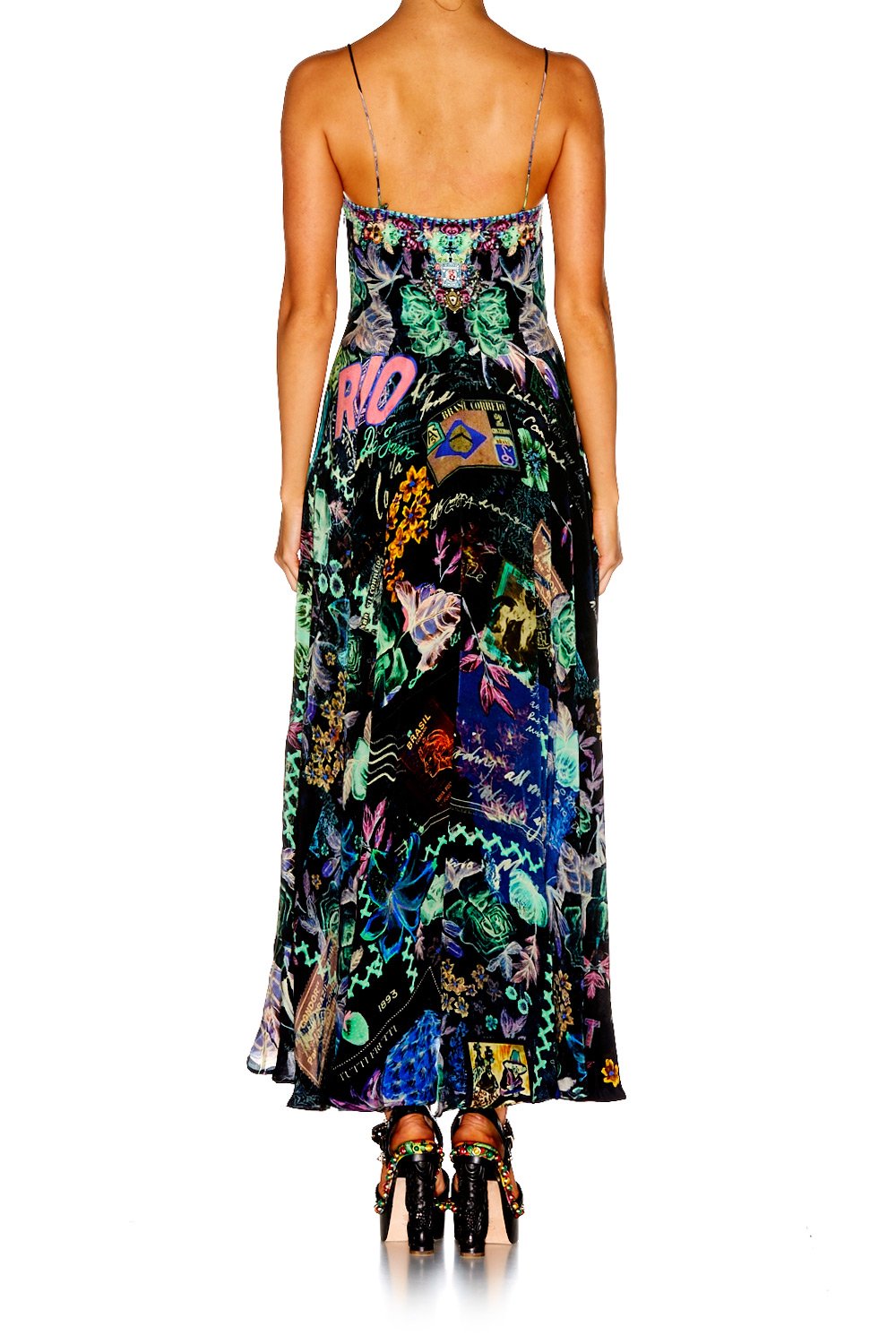 YOUVE GOT MAIL LONG DRESS WITH TIE FRONT