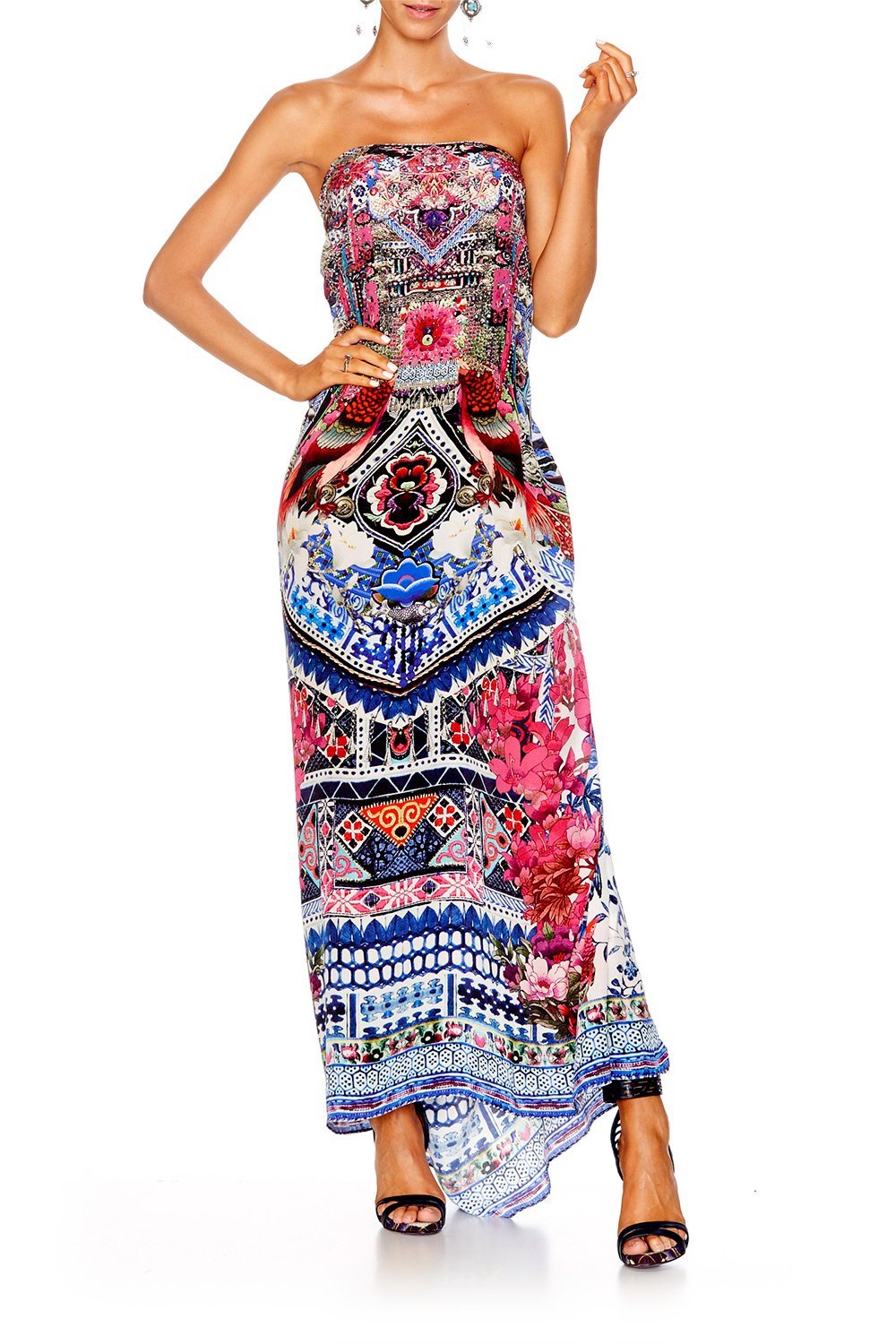 FROM KAILI WITH LOVE ROUND NECK KAFTAN