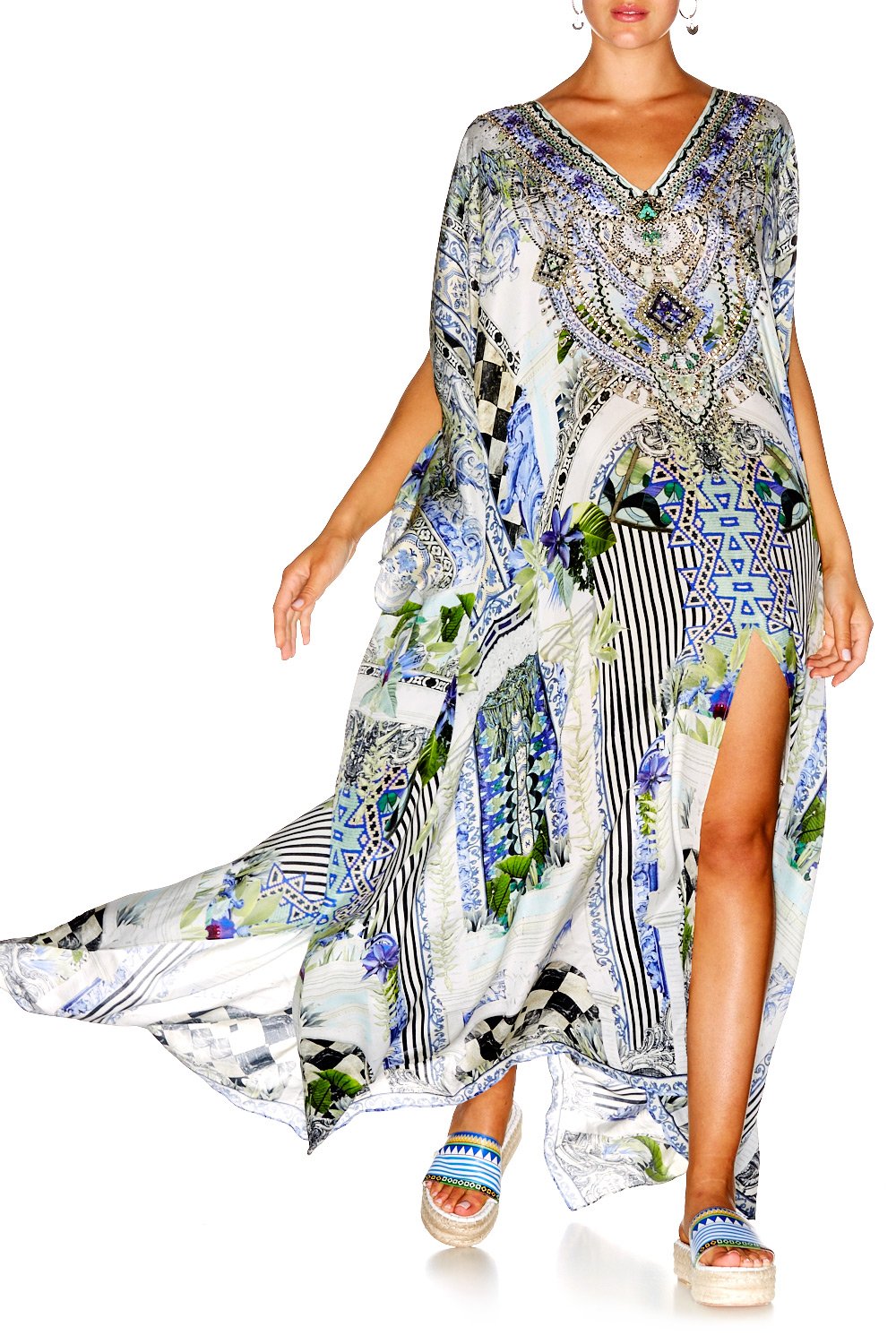 THE SWEET ESCAPE SLIT FRONT & SLEEVE KAFTAN