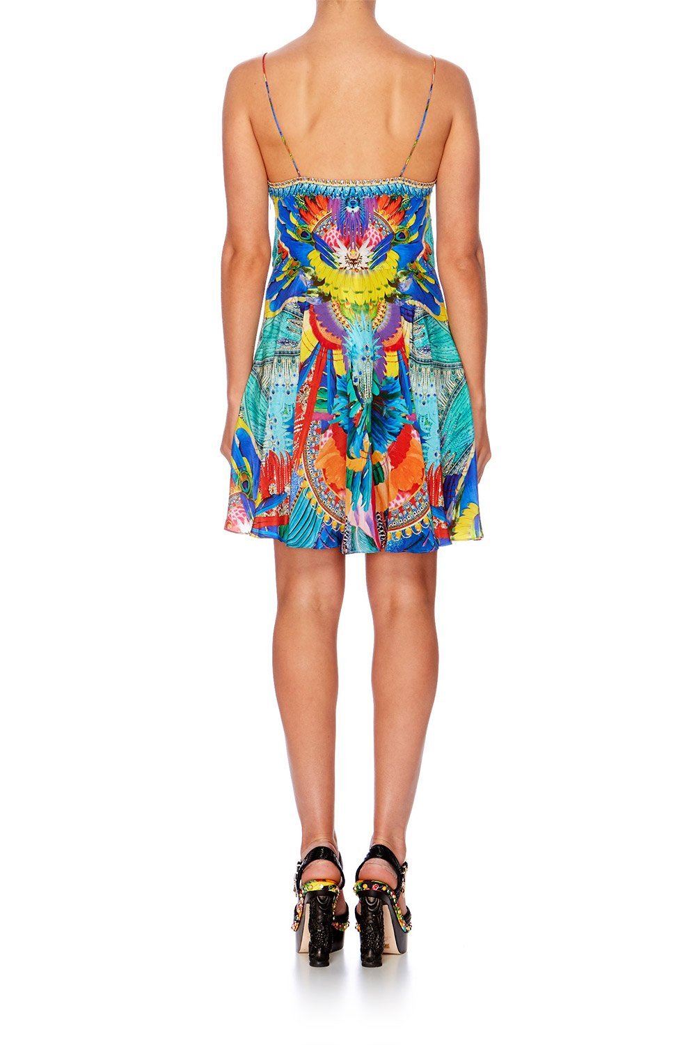 SHOW GIRL SHORT DRESS W TIE FRONT