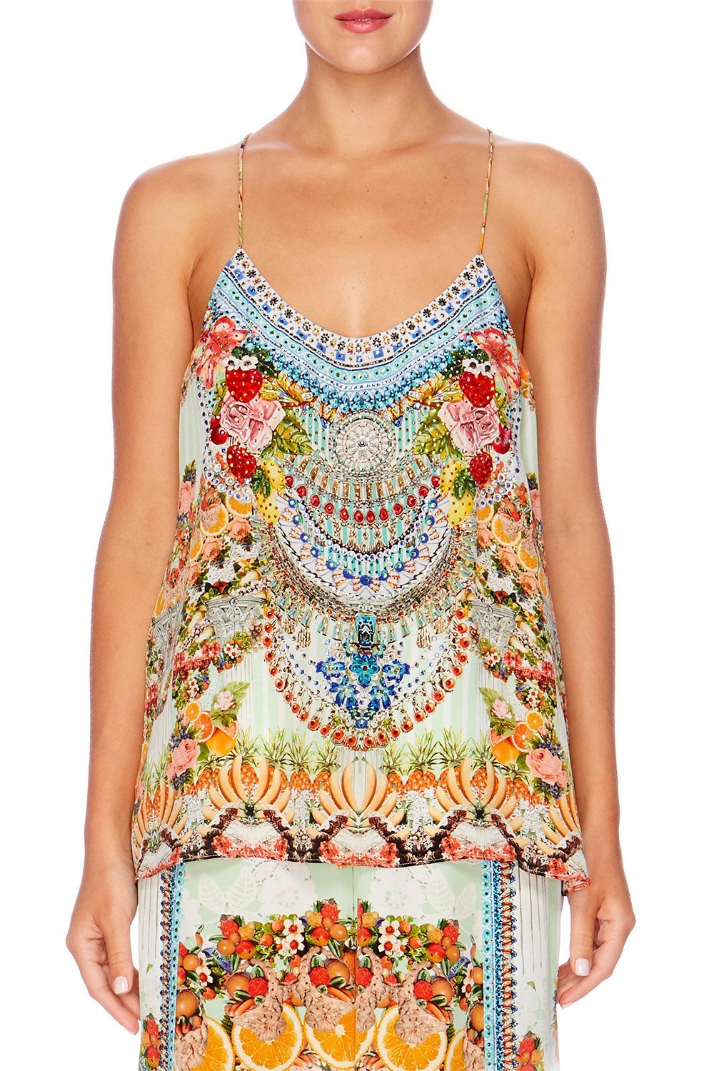 SLICE OF PARADISE T BACK SHOESTRING TOP