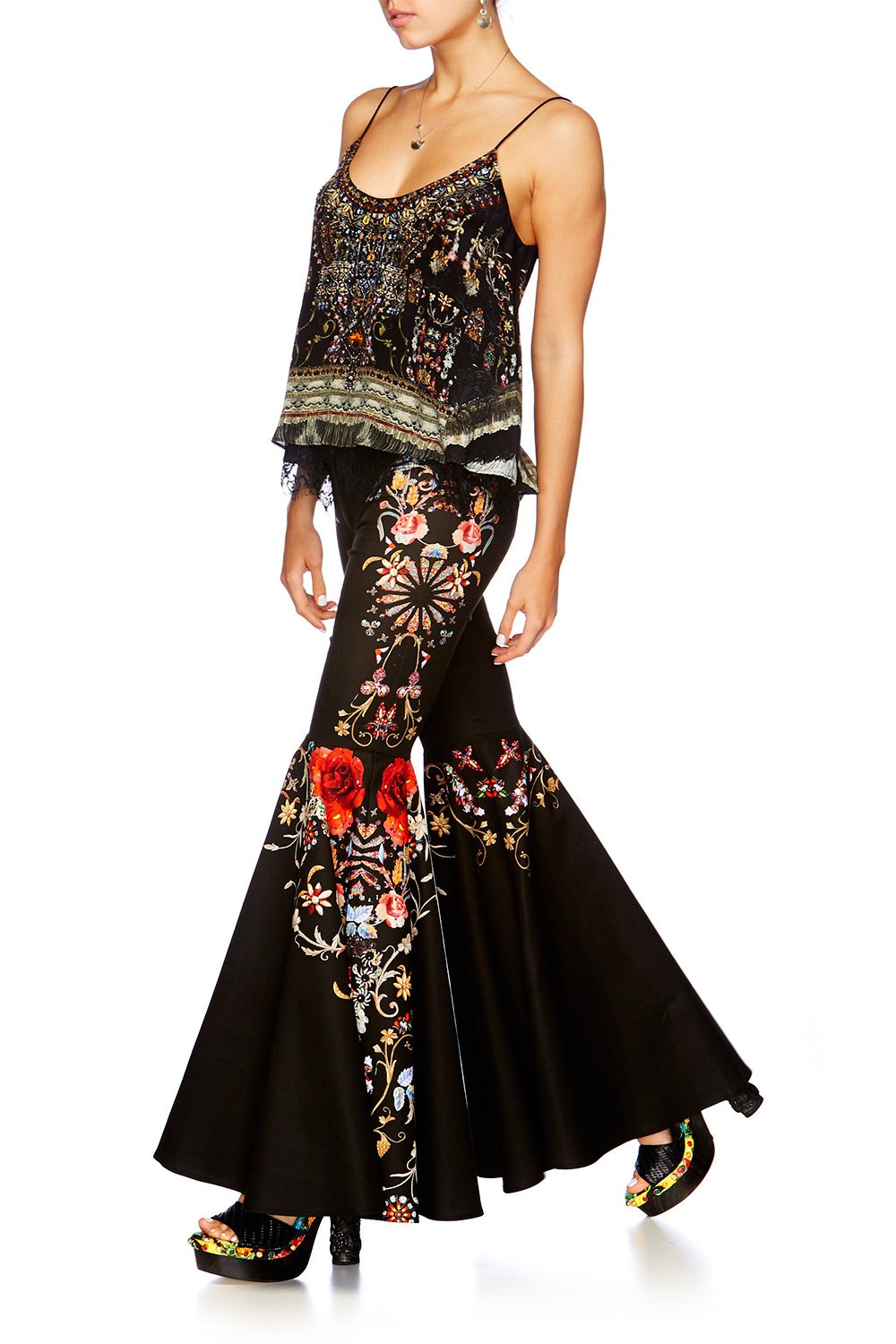 RUNAWAY READY LONG V NECK PONCHO W FRINGING