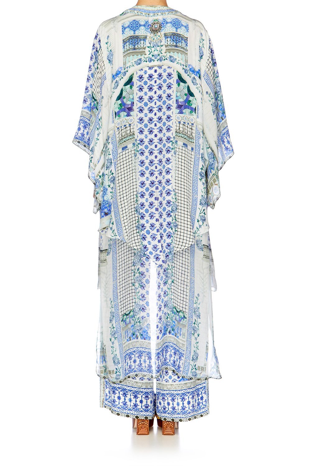 SALVADOR SUMMER KIMONO WITH LONG UNDERLAY