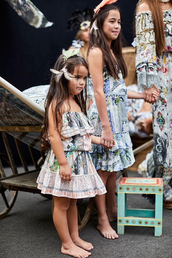 SALVADOR SECRETS KIDS RUFFLE TOP W TRIM