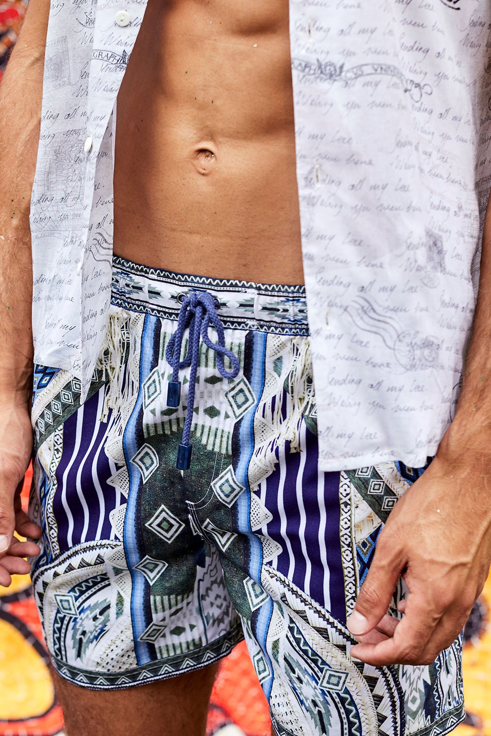 TIE THE KNOT MENS ELASTIC WAIST BOARDSHORT