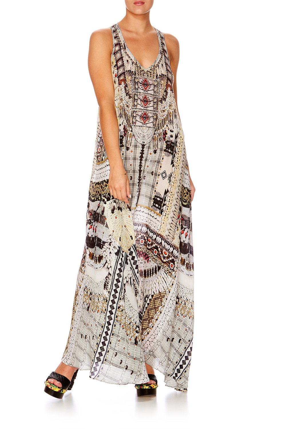 SPELL BOUND VNECK RACER BACK DRESS