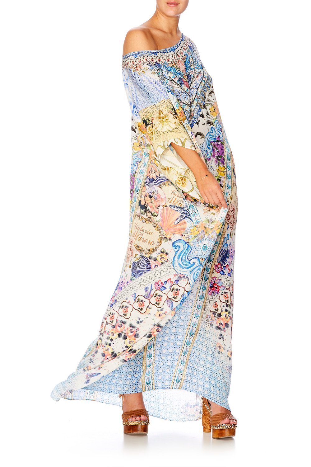 GIRL NEXT DOOR ROUND NECK KAFTAN