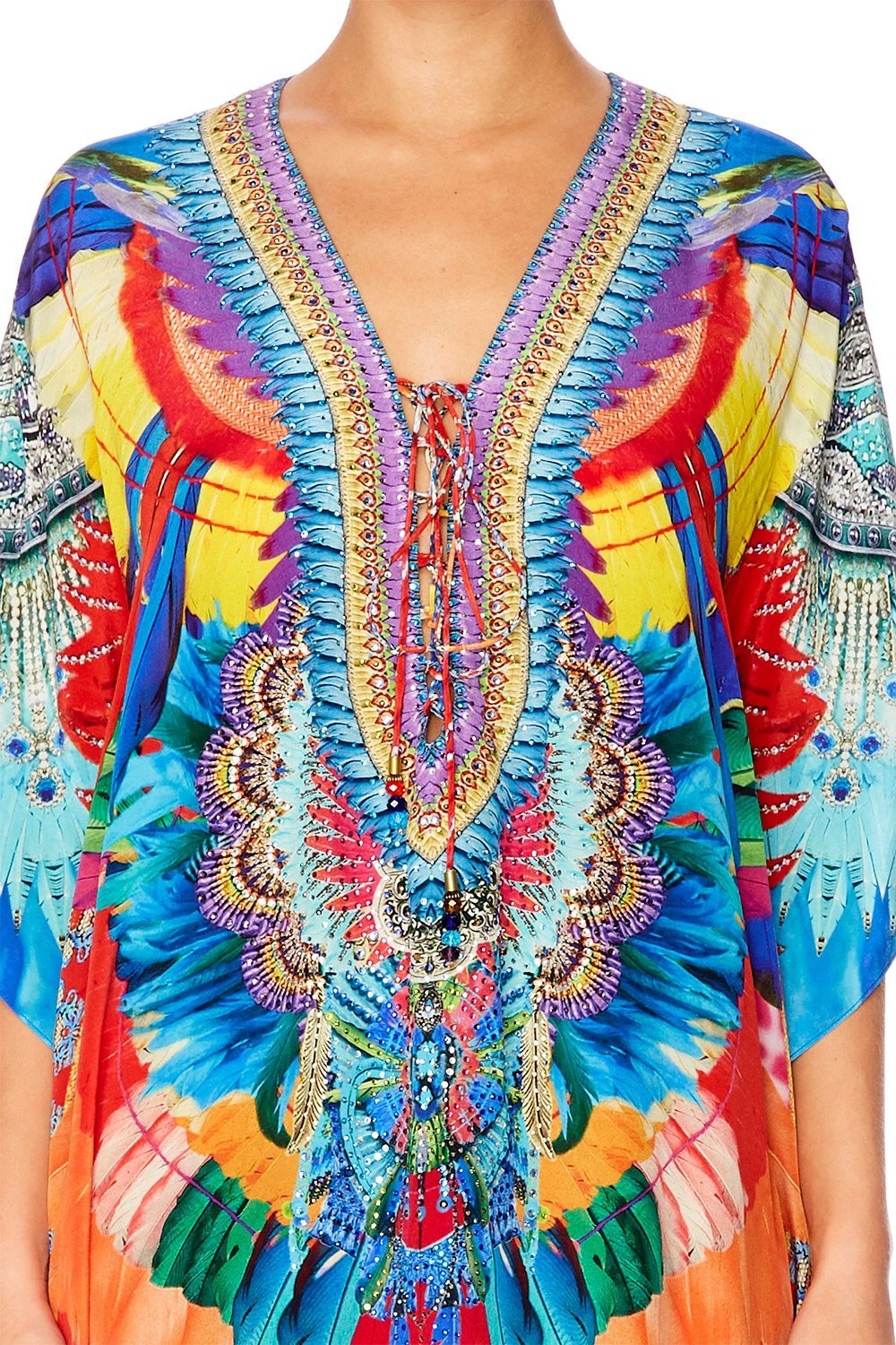 SHOW GIRL SHORT LACE UP KAFTAN