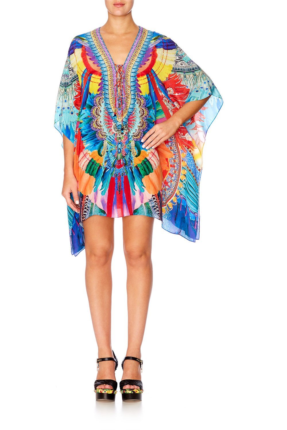 SHOW GIRL SHORT LACE UP KAFTAN