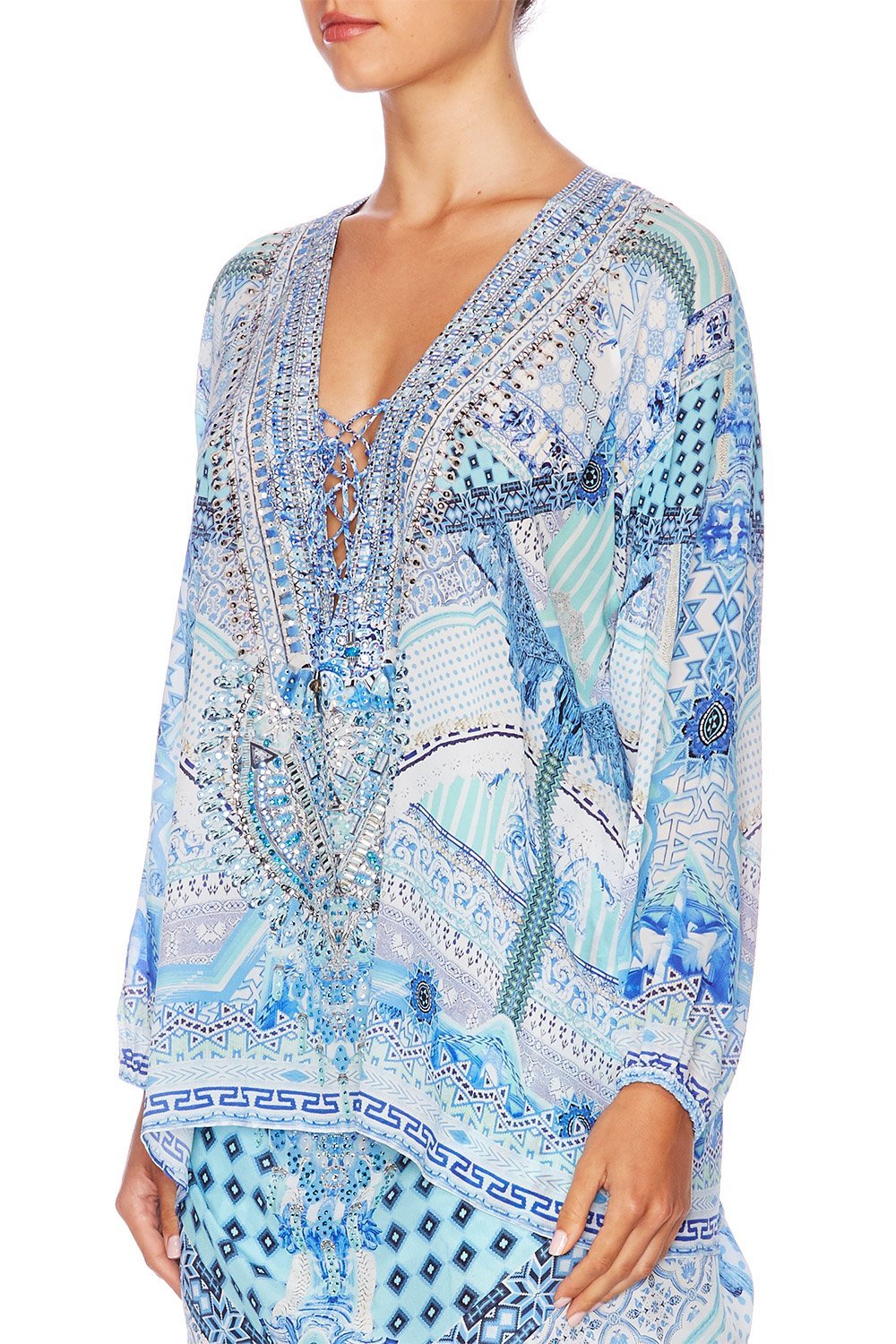 CAMILLA DAY DREAMER LACE UP SHIRT