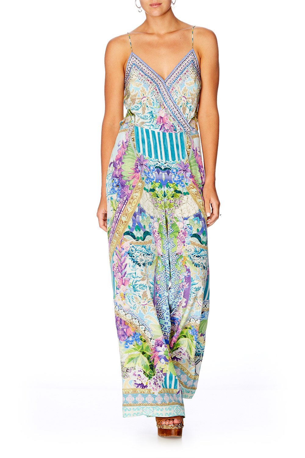 SALVADOR FIELDS FOREVER LOW V CROSS FRONT JUMPSUIT