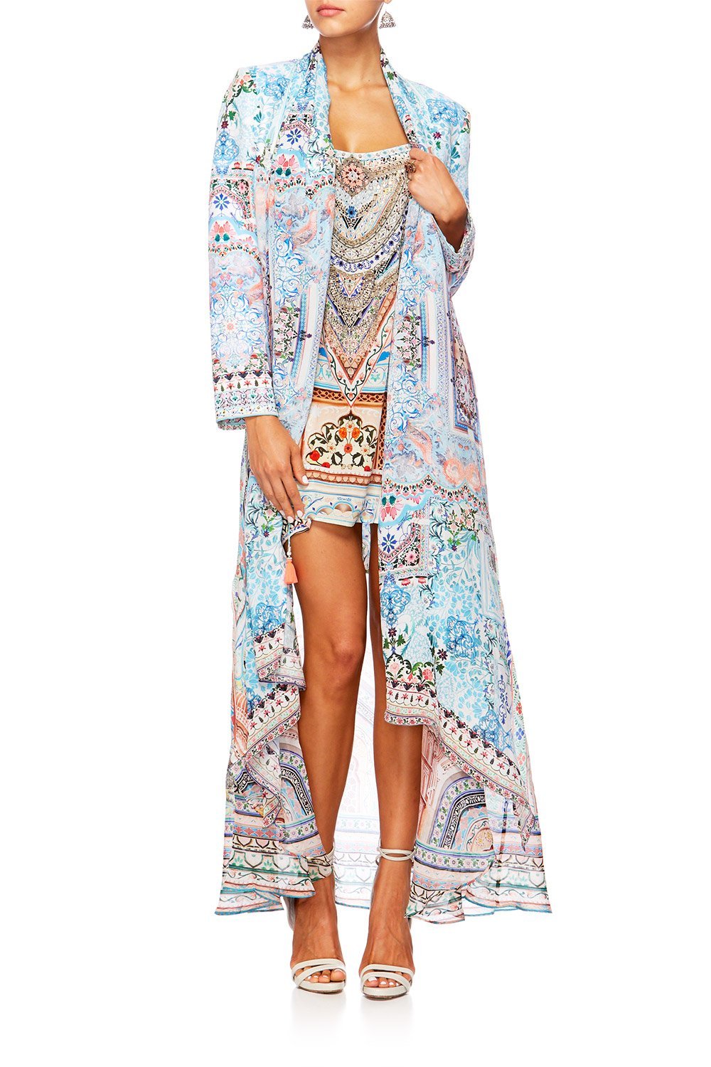 CAMILLA LADY LAKE MINI DRESS W LONG OVERLAY