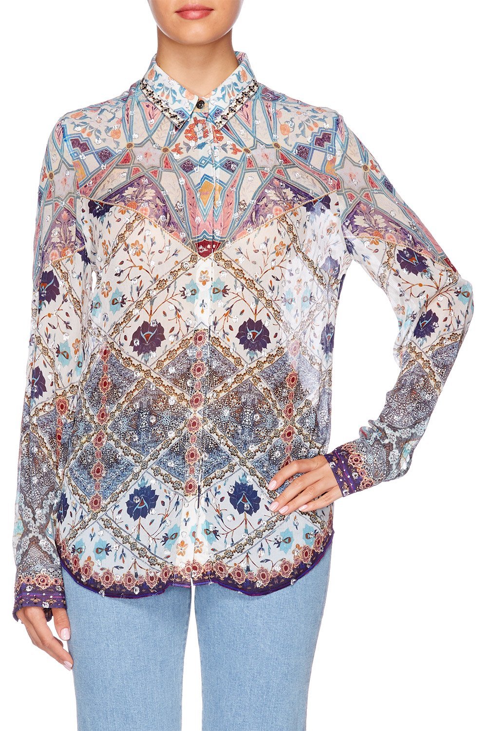 TALES OF TATIANA SLIM FIT LONG SLEEVE SHIRT