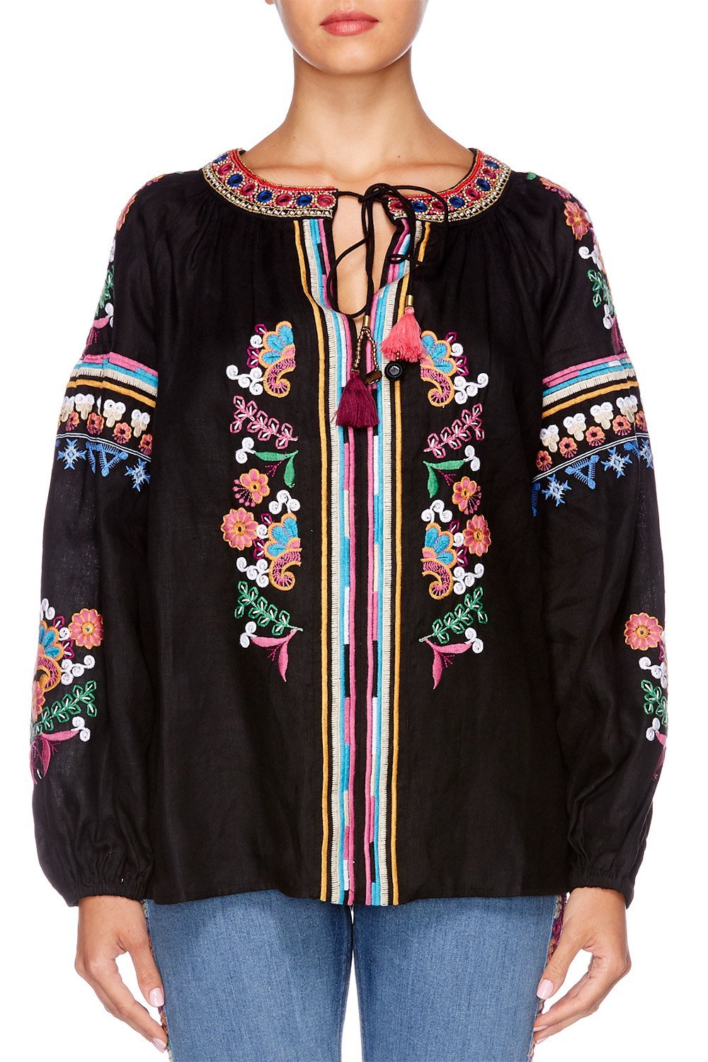 DANCING ON MY OWN BISHOP SLEEVE BLOUSE