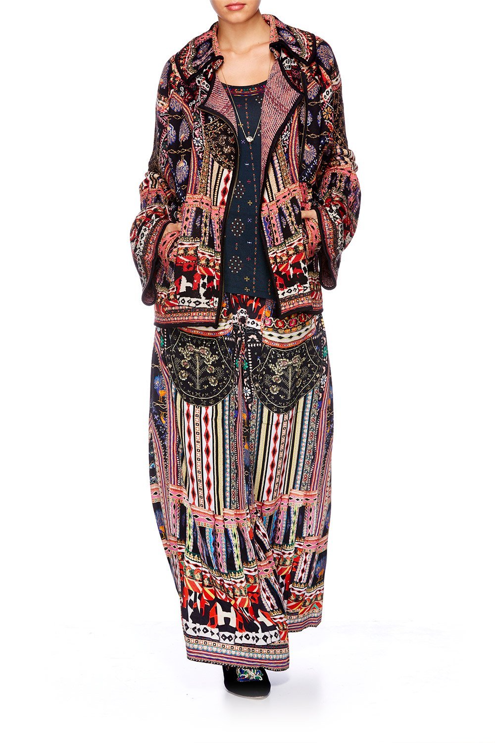 DANCING ON MY OWN KNIT JACQUARD JACKET