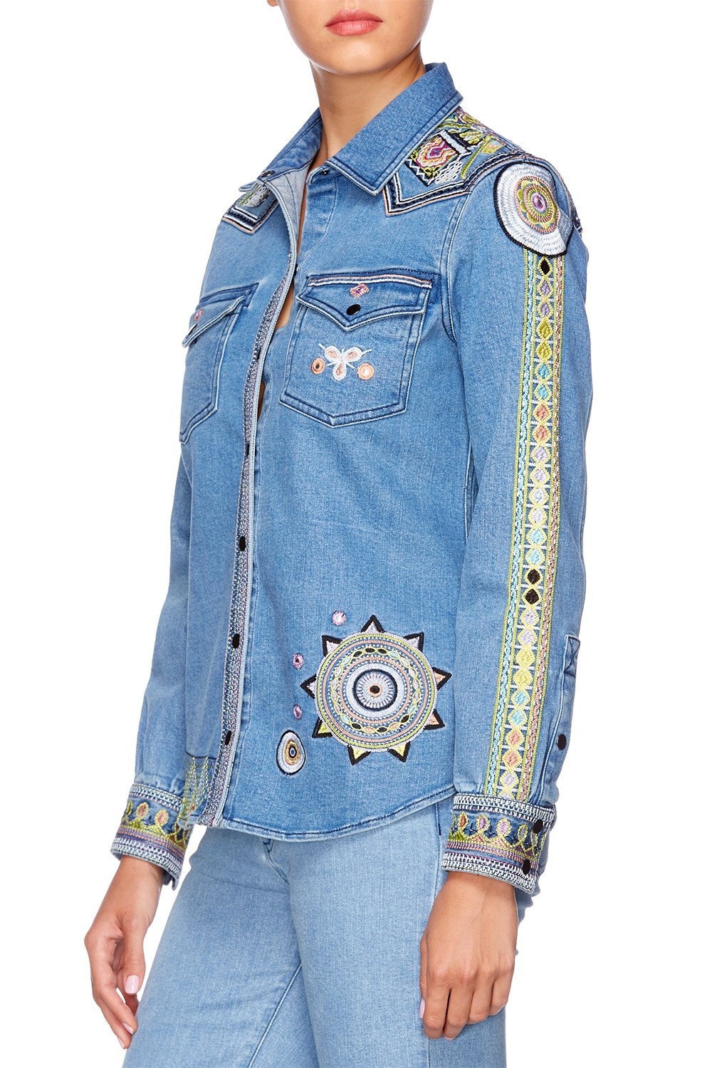 SOUL SISTERS ANGULAR SHOULDER SEAM BLOUSE