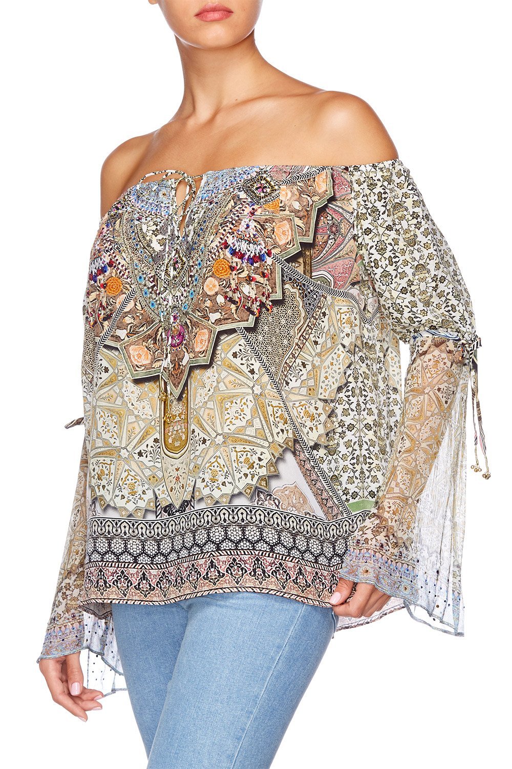 SOUL SISTERS DROP SHOULDER BELL SLEEVE TOP