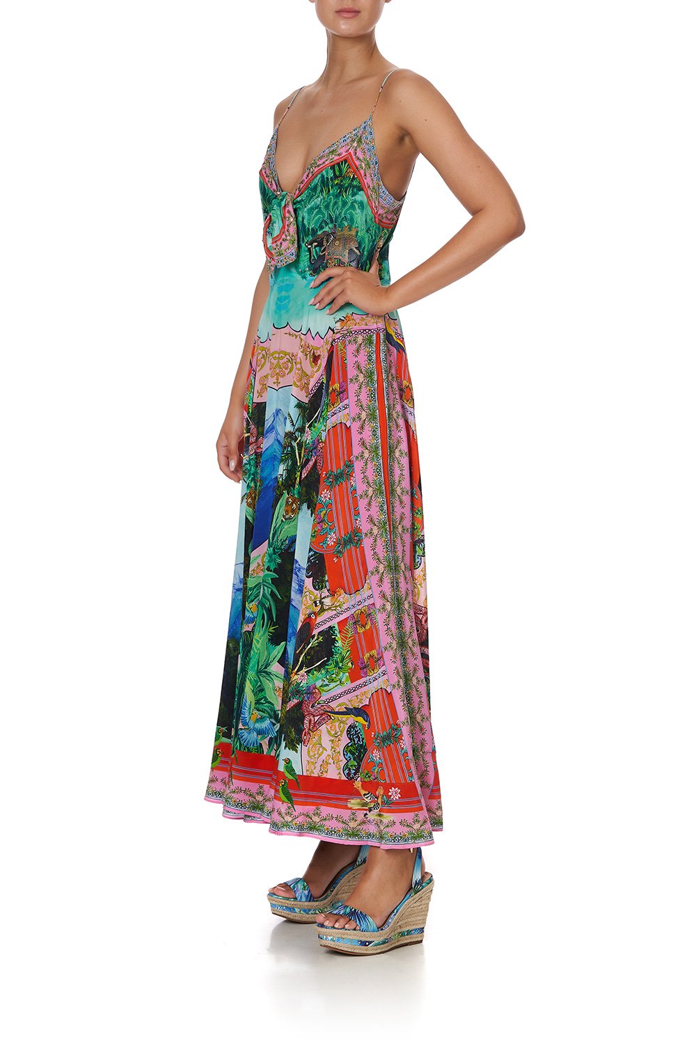 TIE FRONT LONG DRESS BENNY'S BLESSING